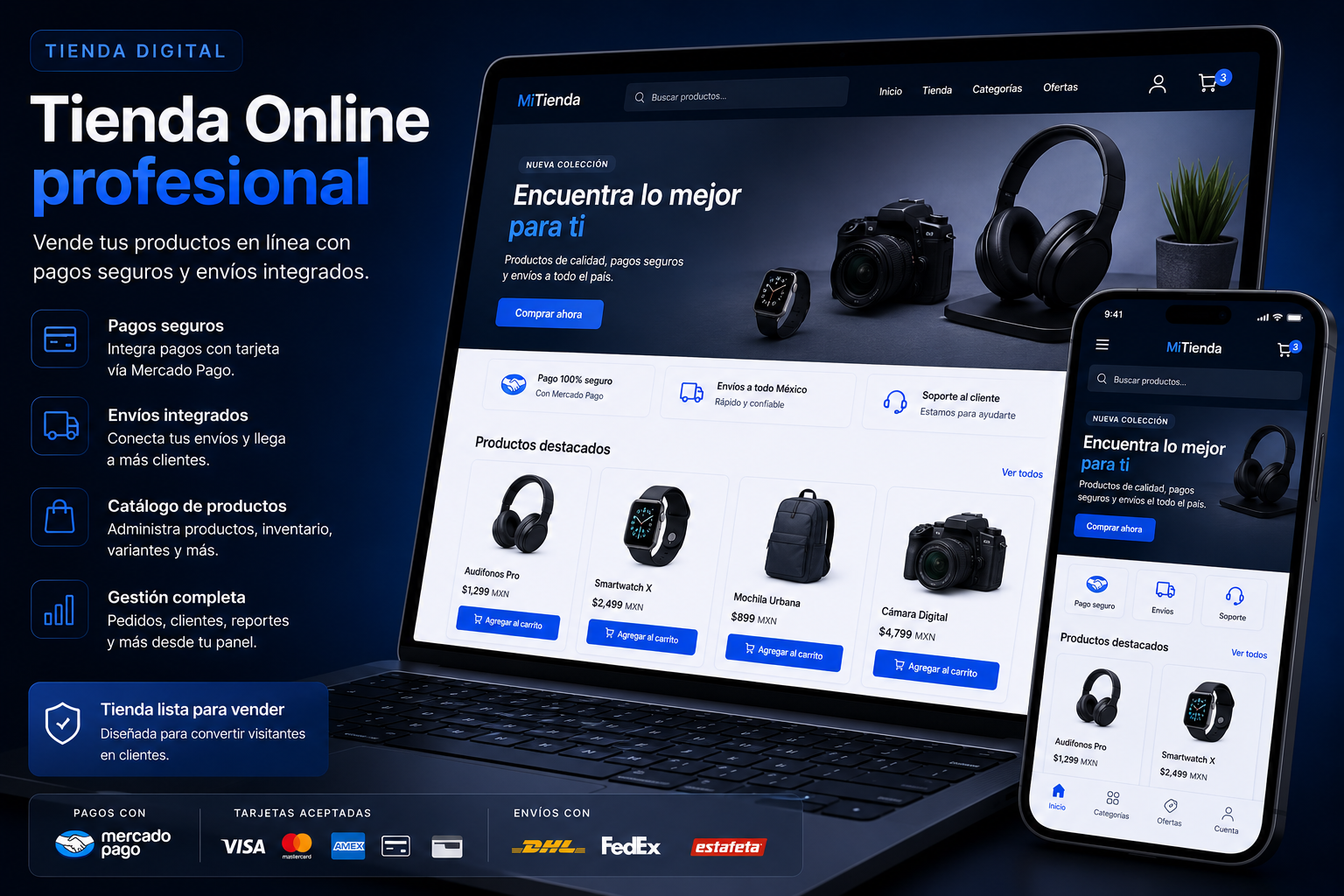 Tienda digital con método de pago